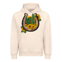 Sandshell western horseshoe sunflower cactus Urban Hoodie - BarkalooDesign