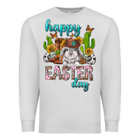 Dove Grey Happy Easter Day Rodeo Premium Sweatshirt - Neo Western