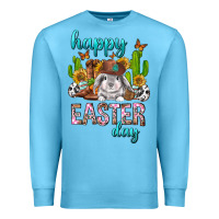 Ocean Blue Happy Easter Day Rodeo Premium Sweatshirt - Neo Western