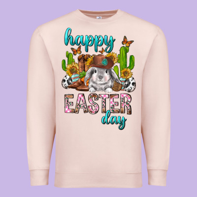 Happy Easter Day Rodeo Premium Sweatshirt Designed By Neo Western