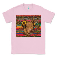 Bubblegum Pink serape leopard turquoise sunflowers cow Classic Tee - RanaPortraitStore