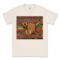 Natural serape leopard turquoise sunflowers cow Classic Tee - RanaPortraitStore