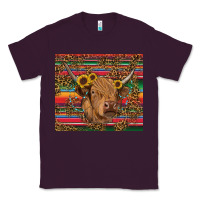 Plum serape leopard turquoise sunflowers cow Classic Tee - RanaPortraitStore