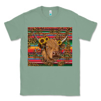 Sage serape leopard turquoise sunflowers cow Classic Tee - RanaPortraitStore