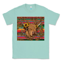 Seafoam serape leopard turquoise sunflowers cow Classic Tee - RanaPortraitStore