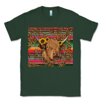 Serape Leopard Turquoise Sunflowers Cow Classic Tee | Teevron