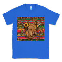 True Royal serape leopard turquoise sunflowers cow Classic Tee - RanaPortraitStore