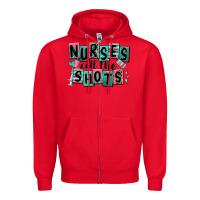 Red nurses call the shots Zipper Hoodie - RanaPortraitStore
