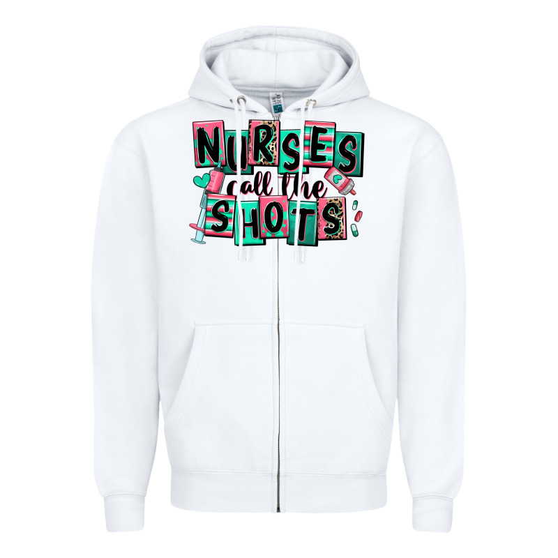 Nurses Call The Shots Zipper Hoodie by RanaPortraitStore | Teevron