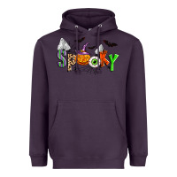 Plum halloween spooky Heavyweight Hoodie - Zillion Design Studio