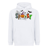 White halloween spooky Heavyweight Hoodie - Zillion Design Studio