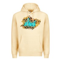 Pina Colada glitter leopard turquoise patch Premium Hoodie - AdoDesignShop