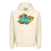 Sandshell glitter leopard turquoise patch Premium Hoodie - AdoDesignShop