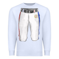 White softball uniform short pant fa element Premium Sweatshirt - FaDigitalArtStudio