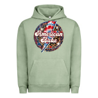 Pigment Oil Green Western American Babe Patriotic Urban Hoodie - LillyAllenDesigns