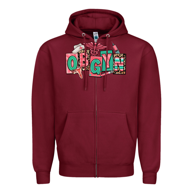 Obgyn Nurse Zipper Hoodie by RanaPortraitStore | Teevron