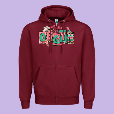 Zipper Hoodie obgyn nurse