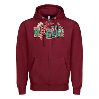 Burgundy obgyn nurse Zipper Hoodie - RanaPortraitStore
