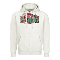 Oatmeal Heather obgyn nurse Zipper Hoodie - RanaPortraitStore