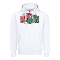 White obgyn nurse Zipper Hoodie - RanaPortraitStore
