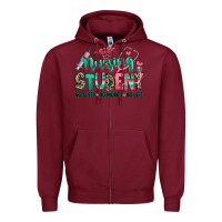 Burgundy nursing student no sleep no money no life Zipper Hoodie - RanaPortraitStore