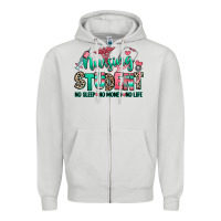 Dove Grey nursing student no sleep no money no life Zipper Hoodie - RanaPortraitStore