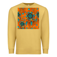 Antique Gold western dreamcatchers seamless pattern Premium Sweatshirt - HRA Design Shop