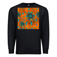 Black western dreamcatchers seamless pattern Premium Sweatshirt - HRA Design Shop