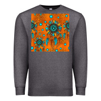 Charcoal Heather western dreamcatchers seamless pattern Premium Sweatshirt - HRA Design Shop