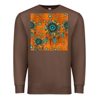 Chestnut western dreamcatchers seamless pattern Premium Sweatshirt - HRA Design Shop