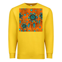 Lemon western dreamcatchers seamless pattern Premium Sweatshirt - HRA Design Shop