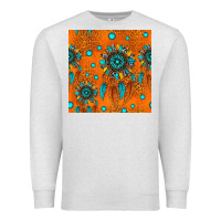 Oatmeal Heather western dreamcatchers seamless pattern Premium Sweatshirt - HRA Design Shop