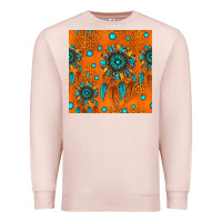 Pale Pink western dreamcatchers seamless pattern Premium Sweatshirt - HRA Design Shop