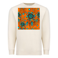 Sandshell western dreamcatchers seamless pattern Premium Sweatshirt - HRA Design Shop