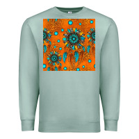 Seafoam western dreamcatchers seamless pattern Premium Sweatshirt - HRA Design Shop