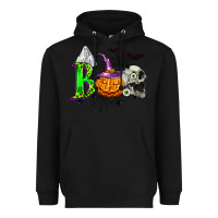 Black boo halloween Heavyweight Hoodie - Zillion Design Studio