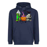 Navy boo halloween Heavyweight Hoodie - Zillion Design Studio