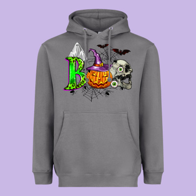 Boo Halloween Heavyweight Hoodie Designed By Zillion Design Studio