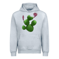 Heather Grey heart cactus Urban Hoodie - Jasminsmagicworld