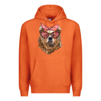 Carrot mama bear with glasses and bandana Premium Hoodie - Artiststas
