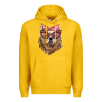 Lemon mama bear with glasses and bandana Premium Hoodie - Artiststas