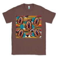 Chestnut serape gemstone glitter cowhide lady of guadalupe Classic Tee - RanaPortraitStore