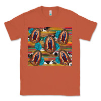 Copper serape gemstone glitter cowhide lady of guadalupe Classic Tee - RanaPortraitStore