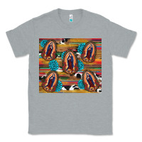 Heather Grey serape gemstone glitter cowhide lady of guadalupe Classic Tee - RanaPortraitStore