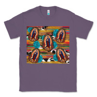 Lavender serape gemstone glitter cowhide lady of guadalupe Classic Tee - RanaPortraitStore