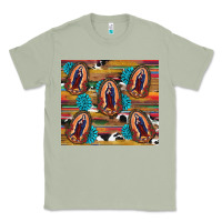 Matcha serape gemstone glitter cowhide lady of guadalupe Classic Tee - RanaPortraitStore