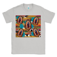 Moon Dust serape gemstone glitter cowhide lady of guadalupe Classic Tee - RanaPortraitStore