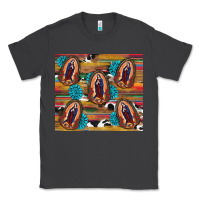 Smoke serape gemstone glitter cowhide lady of guadalupe Classic Tee - RanaPortraitStore
