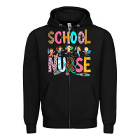 Black school nurse Zipper Hoodie - RanaPortraitStore