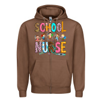Chestnut school nurse Zipper Hoodie - RanaPortraitStore